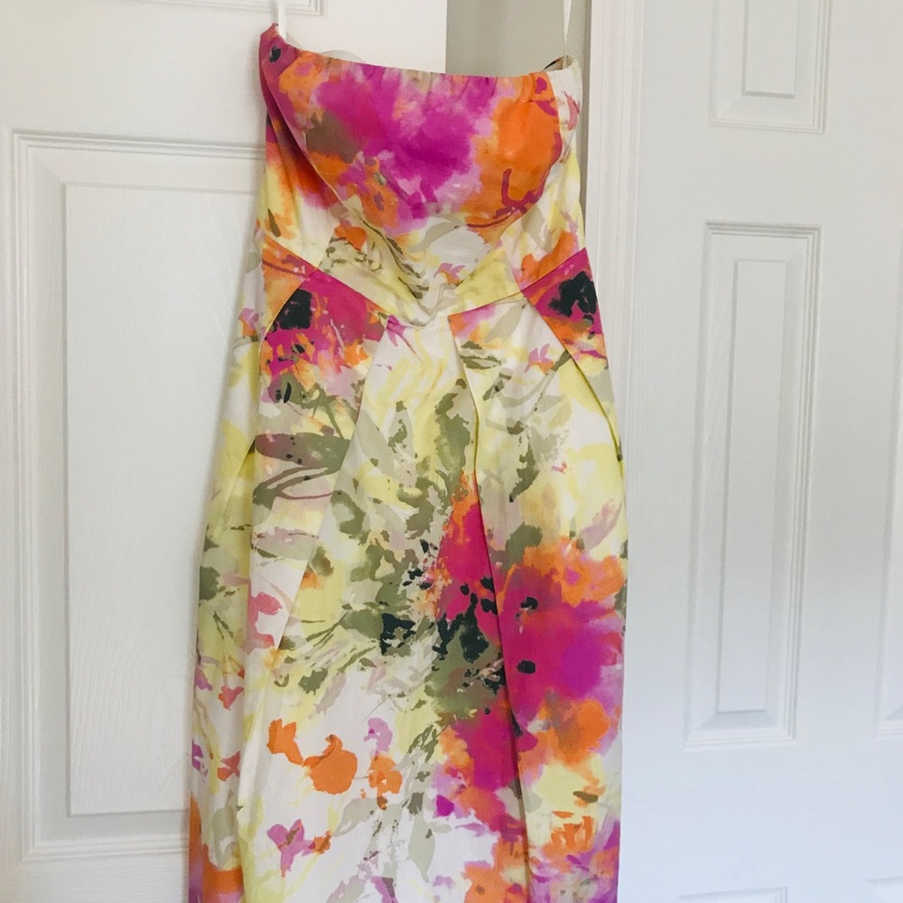 Beautiful J. Crew Silk Lined Watercolor Dress